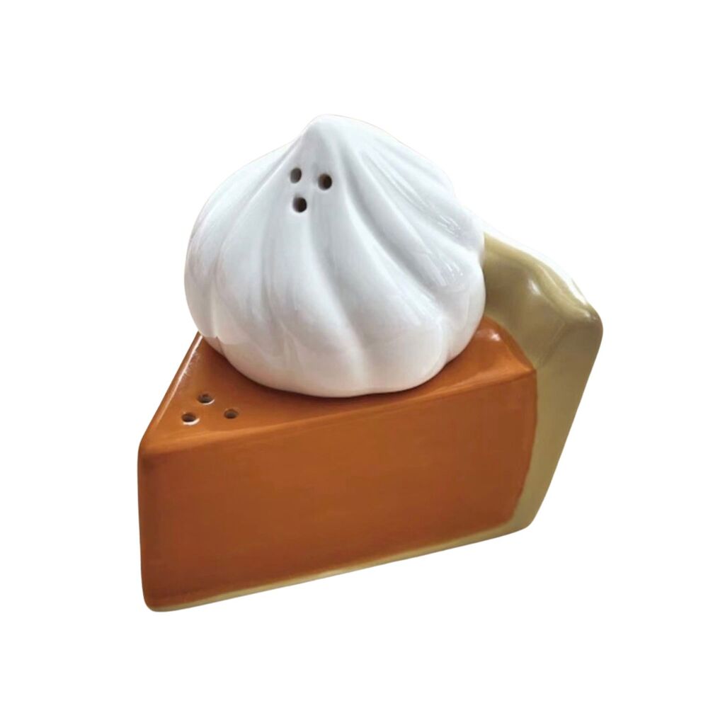 Pumpkin Pie Whipped Cream Salt & Pepper Shakers Thanksgiving Fall Decor CUTE!!